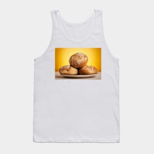 Bread buns on a plate Tank Top